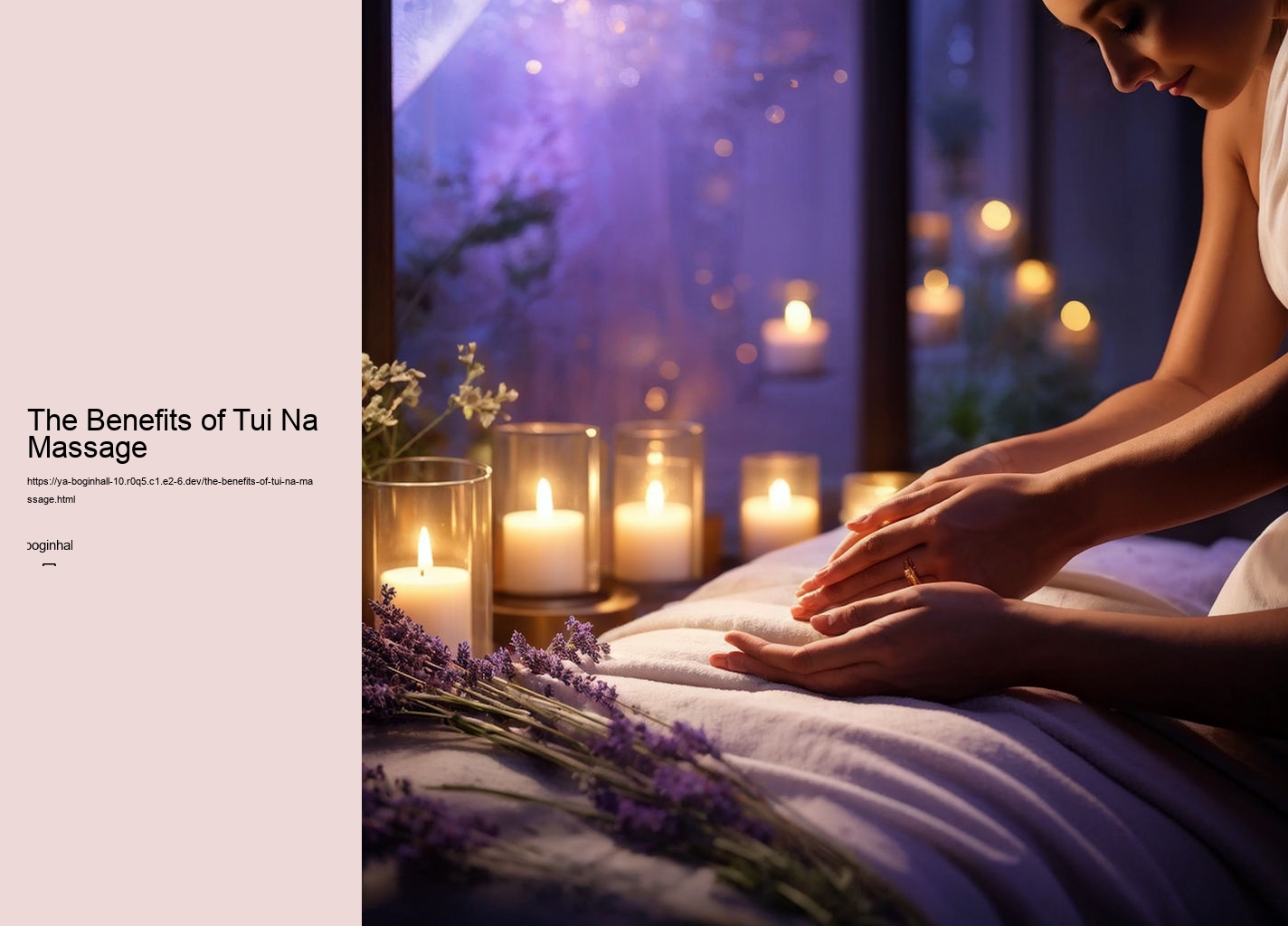 The Benefits of Tui Na Massage