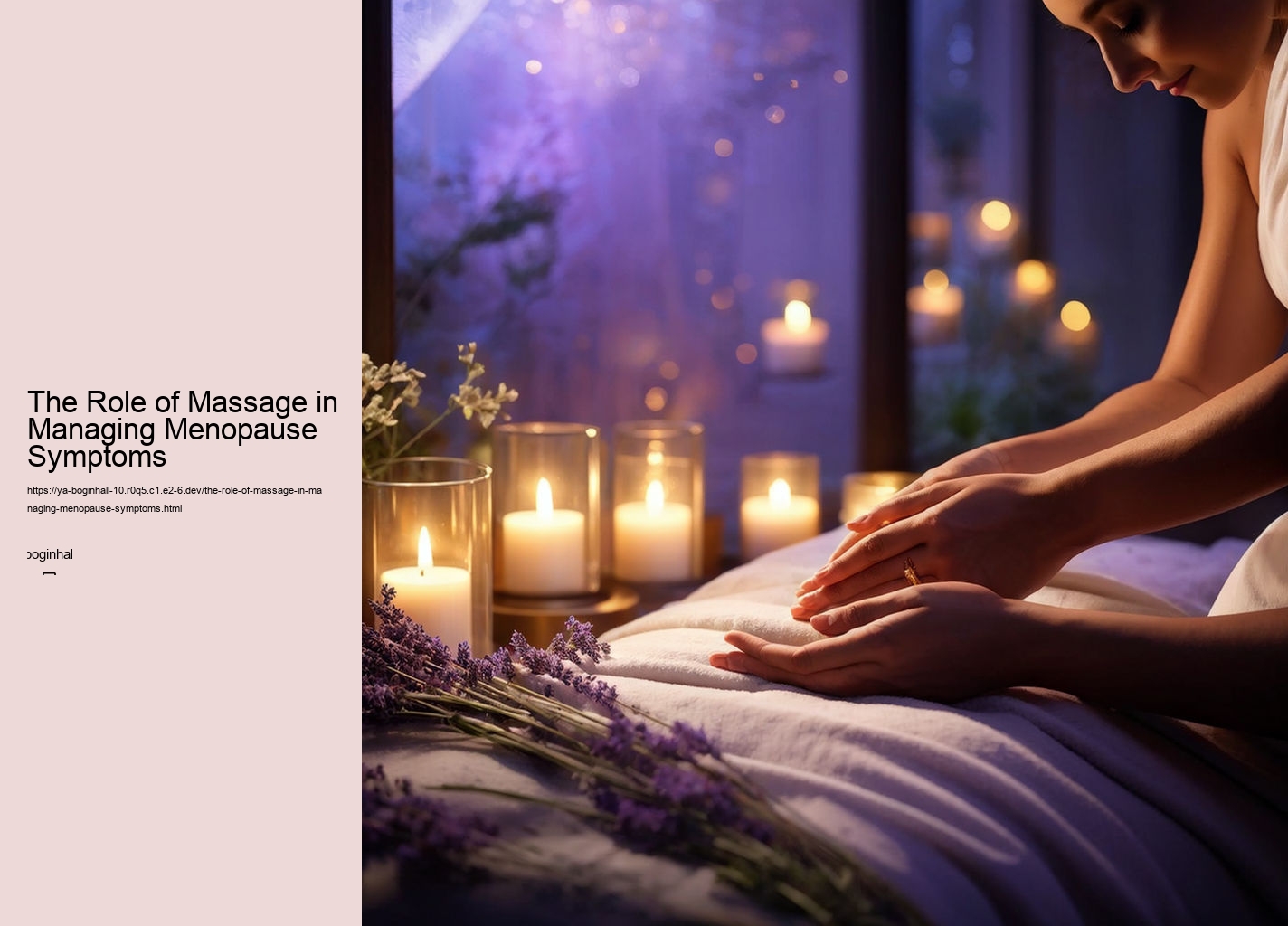 The Role of Massage in Managing Menopause Symptoms